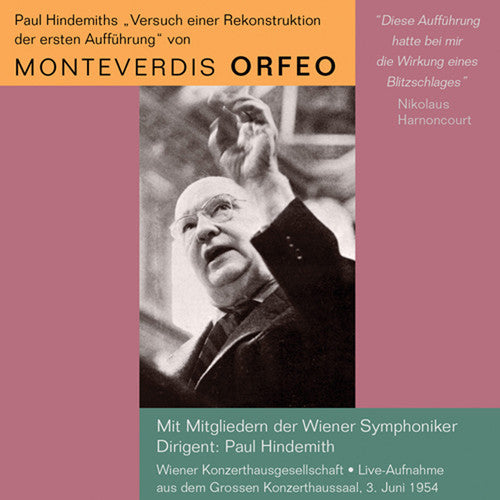 Paul Hindemith: Monteverdis Orfeo - Record