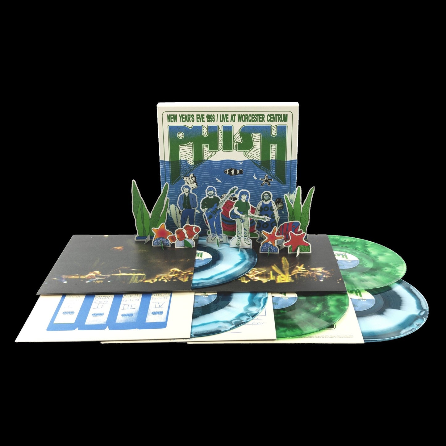 Phish- New Year's Eve 1993, Live At Worcester Centrum (5LP Seaweed + Water Vinyl) { VINYL LP }
