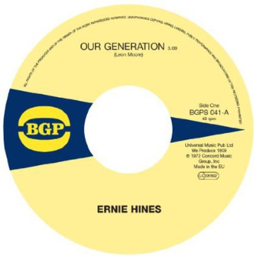 Ernie Hines: Our Generation / Rock Creek Park - 7-INCH SINGLE