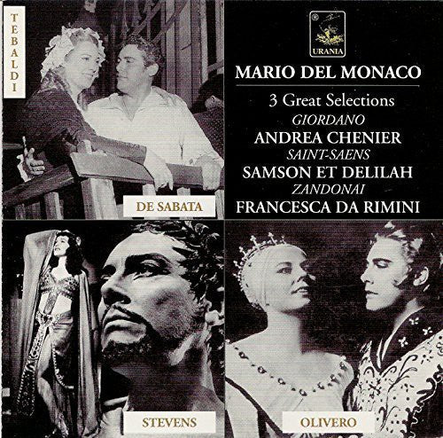 Mario del Monaco: 3 Operatic Selections - Record