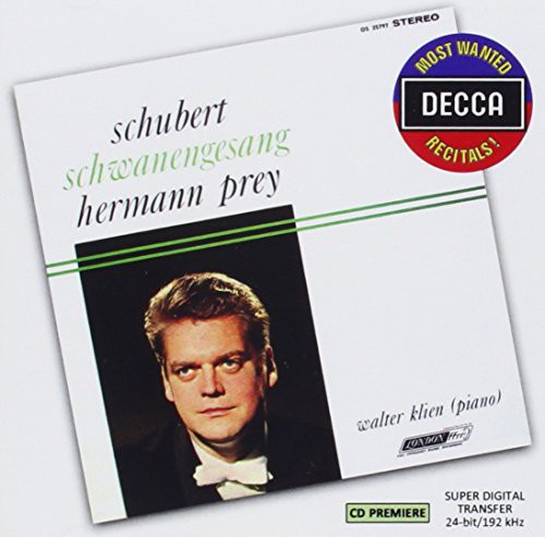 Prey / Klien: Most Wanted Recitals: Schubert - Schwsnengesang - Record
