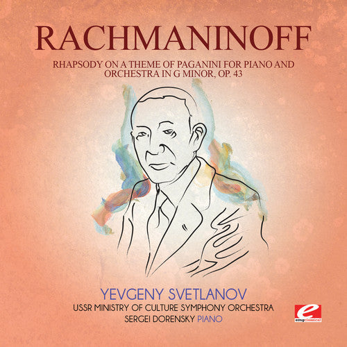 Rachmaninoff: Rhapsody on Theme Paganini Piano & Orch G Min - Record