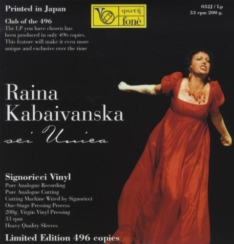 Raina Kabaivanska: Sei Unica - Record