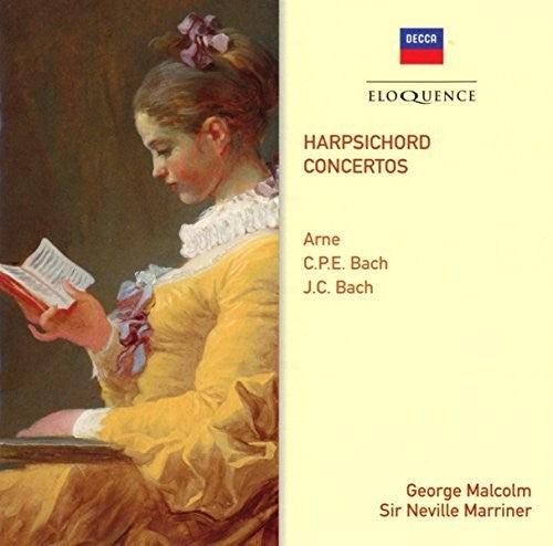 George Malcolm: Arne / C.P.E. Bach / J.C. Bach: Harpsichord Concertos - Record