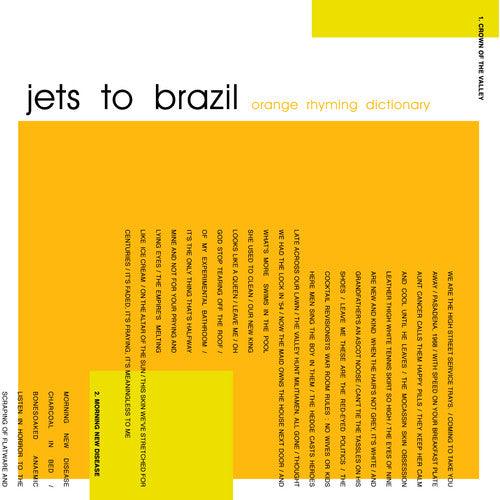 Jets to Brazil- Orange Rhyming Dictionary { VINYL LP }