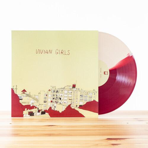 Vivian Girls- Vivian Girls (Half Cream/Half Maroon Vinyl) { VINYL LP }