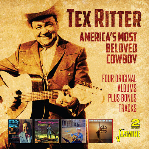 Tex Ritter: America's Most Beloved Cowboy: 4 Original Albums Plus Bonus Tracks -Original Recordings Remastered - Record
