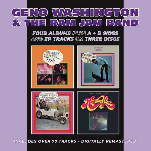 Washington, Geno & the Ram Jam Band: Hand Clappin' Foot Stompin' Funky-Butt... Live! / Shake A Tail Feather/ Hipsters, Flipsters, Finger-Poppin' Daddies! / Running Wild Plus A &B Sides & EP Tracks - Record