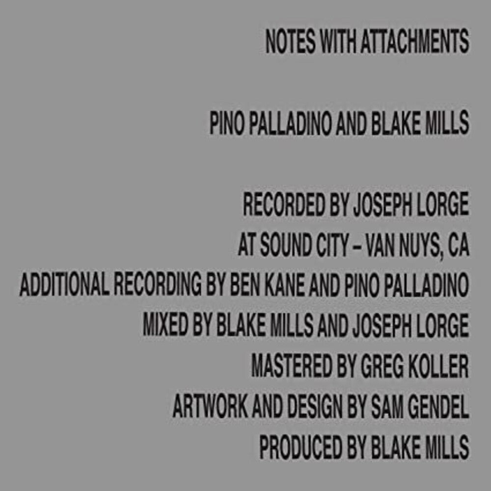 Pino Palladino and Blake Mills- Notes With Attachments [LP] { VINYL LP }