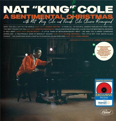 Nat King Cole-  A Sentimental Christmas with Nat King Cole and Friends: Cole Classics Reimagined (Red Vinyl) { VINYL LP }