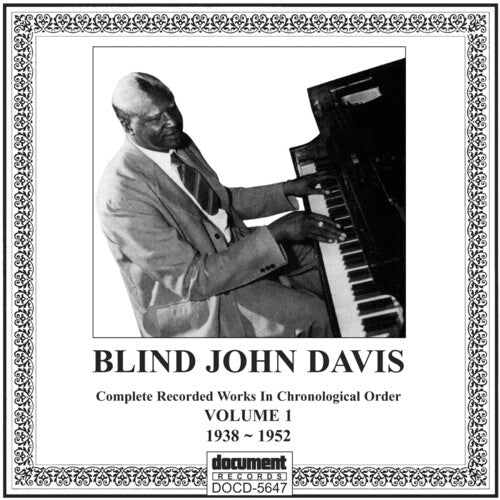 John Blind Davis: Complete Recorded Works Vol. 1 (1938-1952) - Record