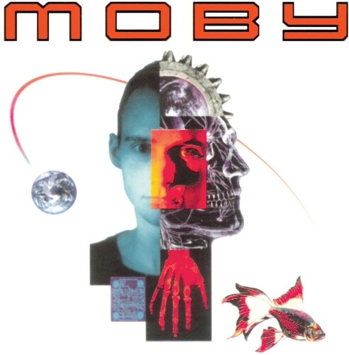 Moby: Moby - Black/White Marble on Blue - Record