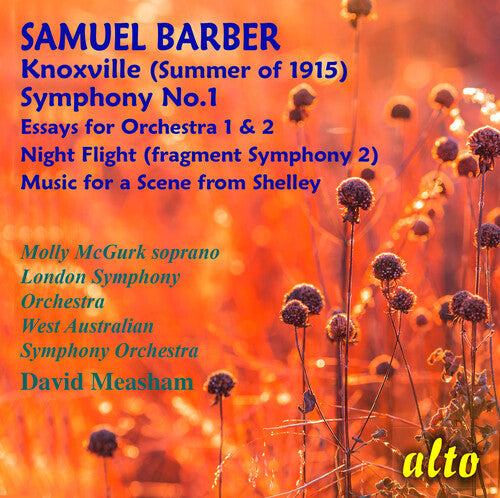 Molly McGurk: Samuel Barber: Symphony No. 1/ Essays Nos. 1 & 2 / Night Flight - Record