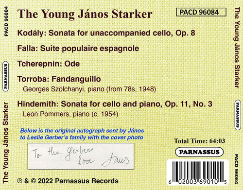 The Young Janos Starker: The Young Janos Starker - Record