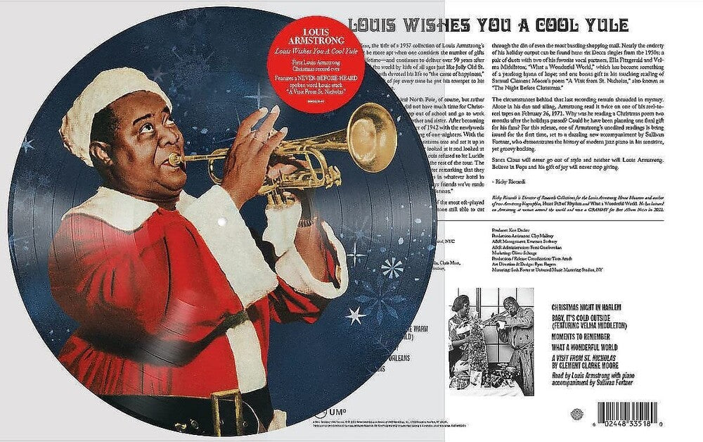 Louis Armstrong- Louis Wishes You a Cool Yule [Limited Edition Picture Disc LP] { VINYL LP }