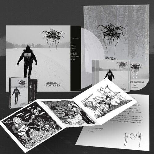 Darkthrone- Astral Fortress - Peaceville Store Exclusive Deluxe Edition, 140gm Clear Vinyl/CD/Cassette/A4 Letter/Art Prints { VINYL LP }