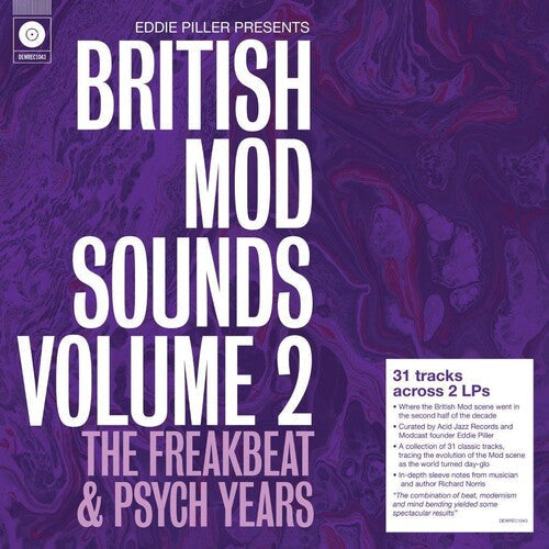 Various Artists: Eddie Piller Presents British Mod Sounds Of The 1960s Volume 2: The Freakbeat & Psych Years / Various - 140-Gram Black Vinyl - VINYL