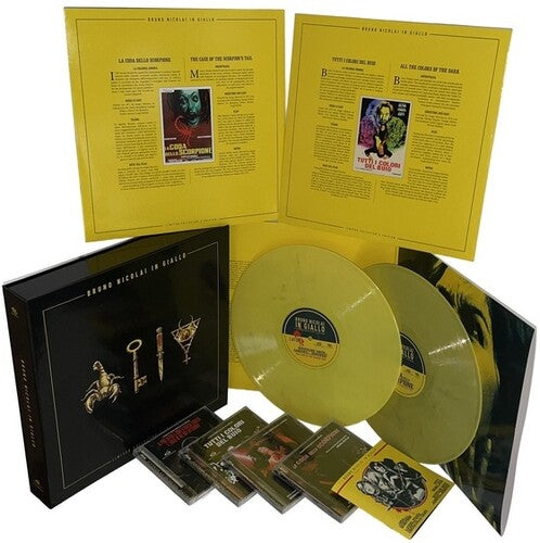 Bruno Nicolai: Bruno Nicolai In Giallo - 2LP's & 4CD Boxset with Poster - VINYL