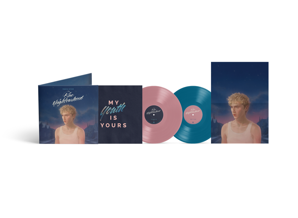 Troye Sivan- Blue Neighbourhood 'Ten Years On' - 10th Anniversary [Blush Pink & Aqua Blue] { VINYL LP }