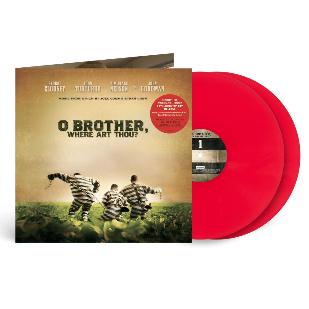 O Brother, Where Art Thou? (Original Motion Picture Soundtrack) - 25th Anniversary [Indie Exclusive Dapper Dan Red] { VINYL LP }