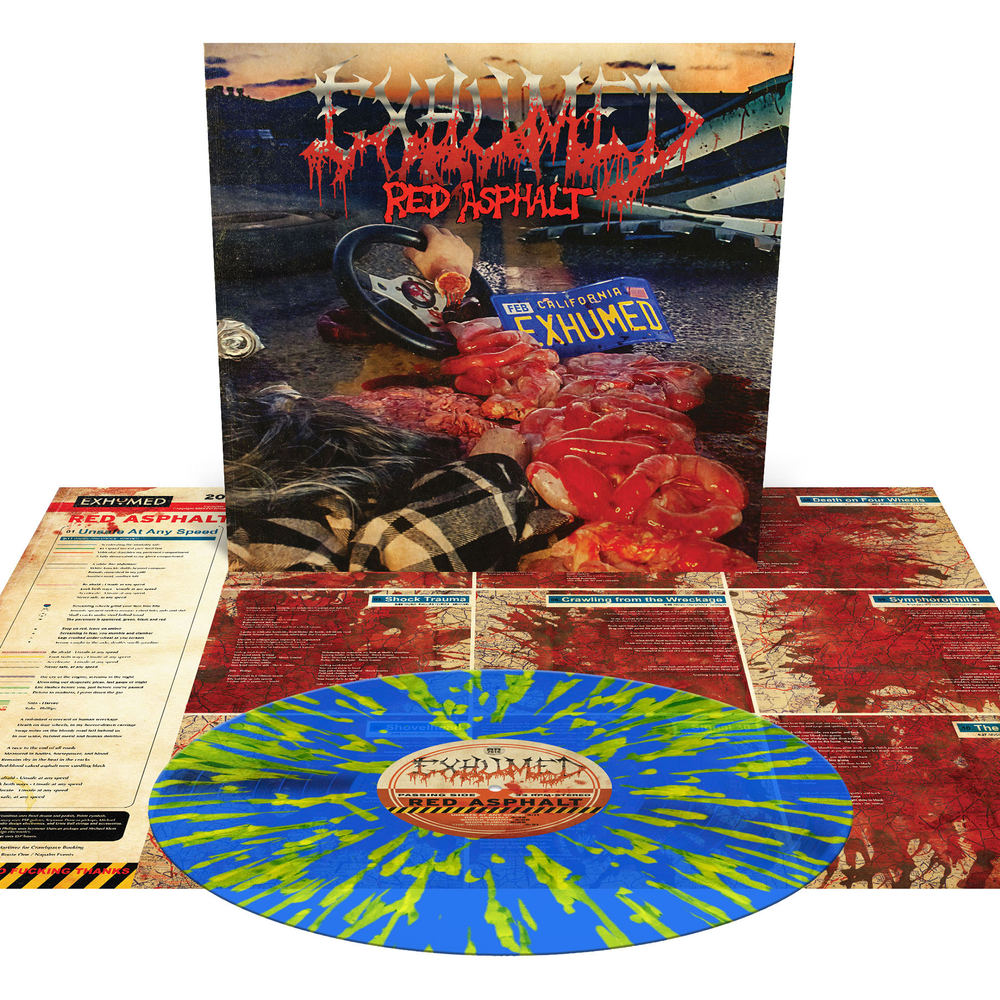Exhumed- Red Asphalt Mocks [Orchard Indie Exclusive Royal Blue with Splatter] { VINYL LP }