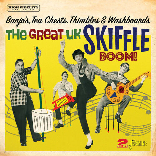 Banjos Tea Chests Thimbles & Washboards: Great UK: Banjos, Tea Chests, Thimbles & Washboards: The Great UK Skiffle Boom! / Various - Record