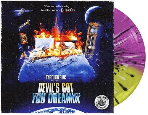 Through Fire- Devil's Got You Dreamin - Yellow & Neon Violet split with Black & White Colored Vinyl { VINYL LP }