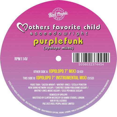 Mothers Favorite Child & Saeeda Wright- Purple Funk (Opolopo Remixes) { VINYL LP }