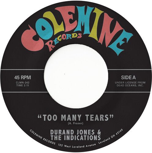 Durand Jones & The Indications: Too Many Tears / Cruisin' to the Parque - Sea Glass Blue - 7-INCH SINGLE