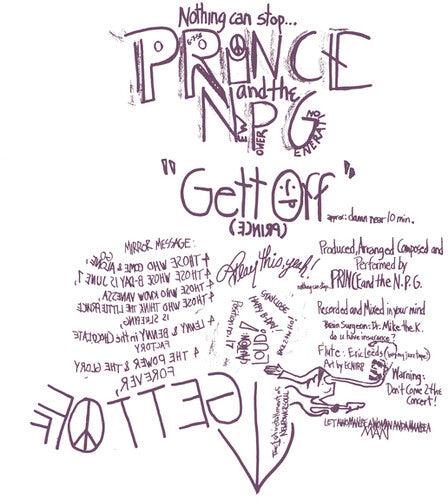 Prince & New Power Generation- Gett Off (One-Sided) -BF23 { VINYL LP }
