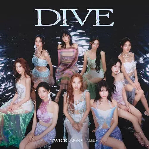 TWICE: Dive - Version B - incl. 20pg Booklet, Tattoo Sticker, 4-Cut Photo, Transparent Trading Card + 3 Trading Cards - CD