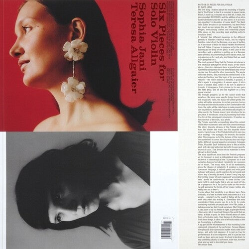 Jani, Sophia / Allgaier, Teresa: Six Pieces For Solo Violin - CD