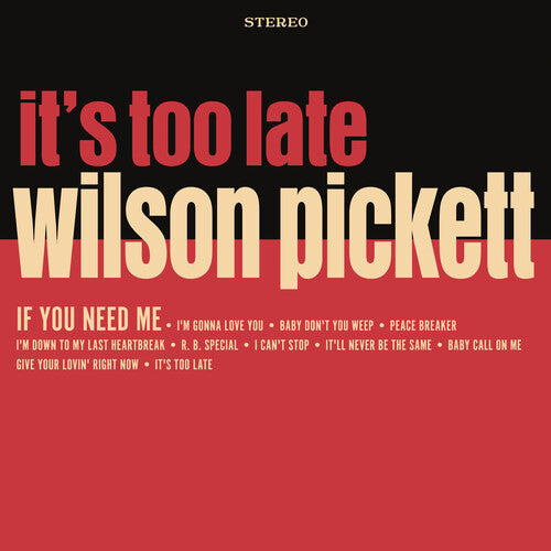 Wilson Pickett: It'S Too Late - VINYL
