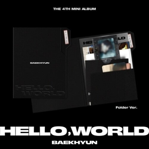 Baekhyun: Hello, World - Folder Version - incl. 24pg Photobook, Lyrics Paper, Sketch Photo, Film Marker, Handwritten Letter + 2 Photocards - CD