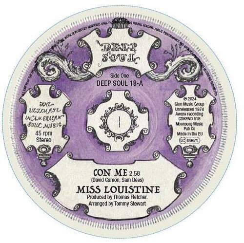 Miss Louistine / Dees, Sam: Con Me / Con Me - 7-INCH SINGLE