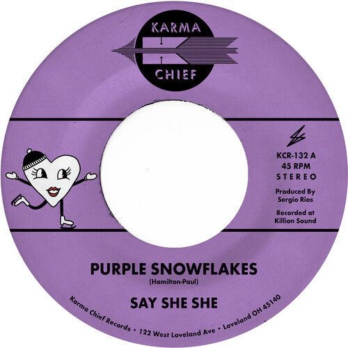 Say She She: Purple Snowflakes / This Wintertime - Purple/Red - 7-INCH SINGLE