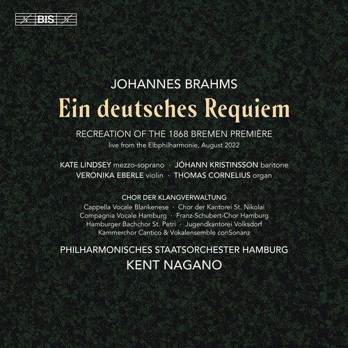 Philharmonisches Staatsorchester Hamburg: Brahms: Ein deutsches Requiem (Recreation of the 1868 Bremen Premiere) - SUPER-AUDIO CD