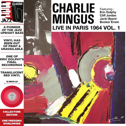 Charlie Mingus- Live in Paris, 1964 Vol. 1 - Translucent Red { VINYL LP }