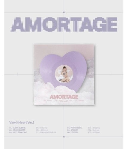 Jisoo- Amortage - Heart Version - incl. Photobook, Sticker + Poster { VINYL LP }