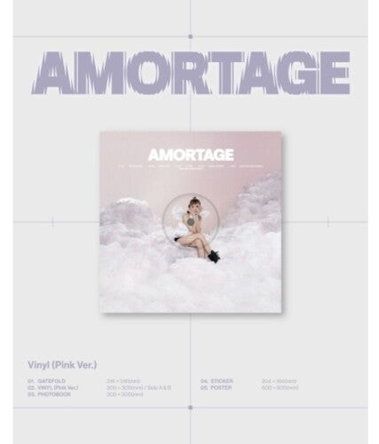 Jisoo- Amortage - Pink Version - incl. Photobook, Sticker + Poster { VINYL LP }