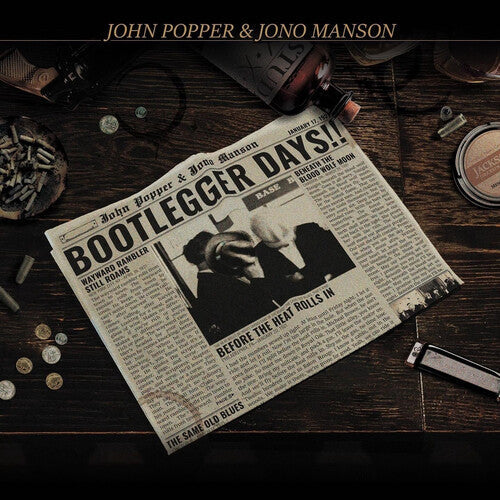 John Popper & Jono Manson- Bootlegger Days!! (Gold Vinyl) { VINYL LP }