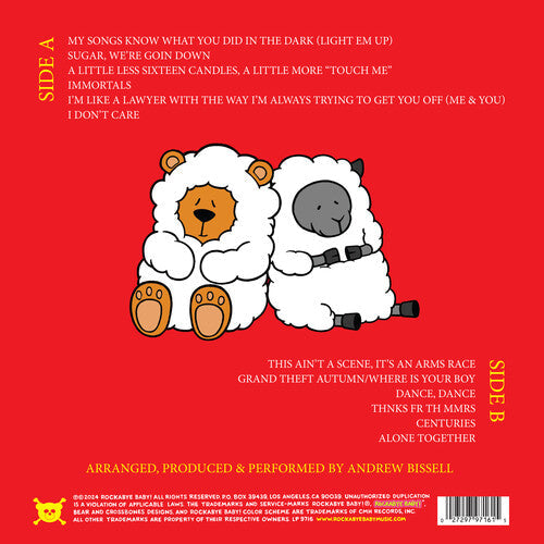 Rockabye Baby!- Lullaby Renditions Of Fall Out Boy { VINYL LP }