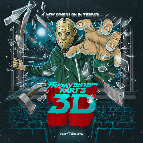 Friday The 13th Part III Soundtrack (Lenticular Cover; Red / Blue Swirl Vinyl) { VINYL LP }
