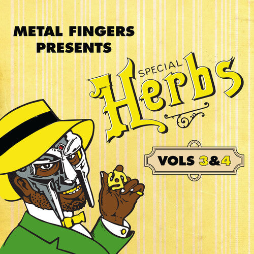 MF Doom- Metal Fingers Presents: Special Herbs Vol. 3 & 4 - Yellow Vinyl { VINYL LP }