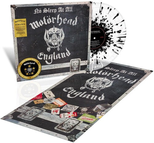 Motorhead- No Sleep At All  (Clear w/ Black & White Splatter Vinyl) { VINYL LP }