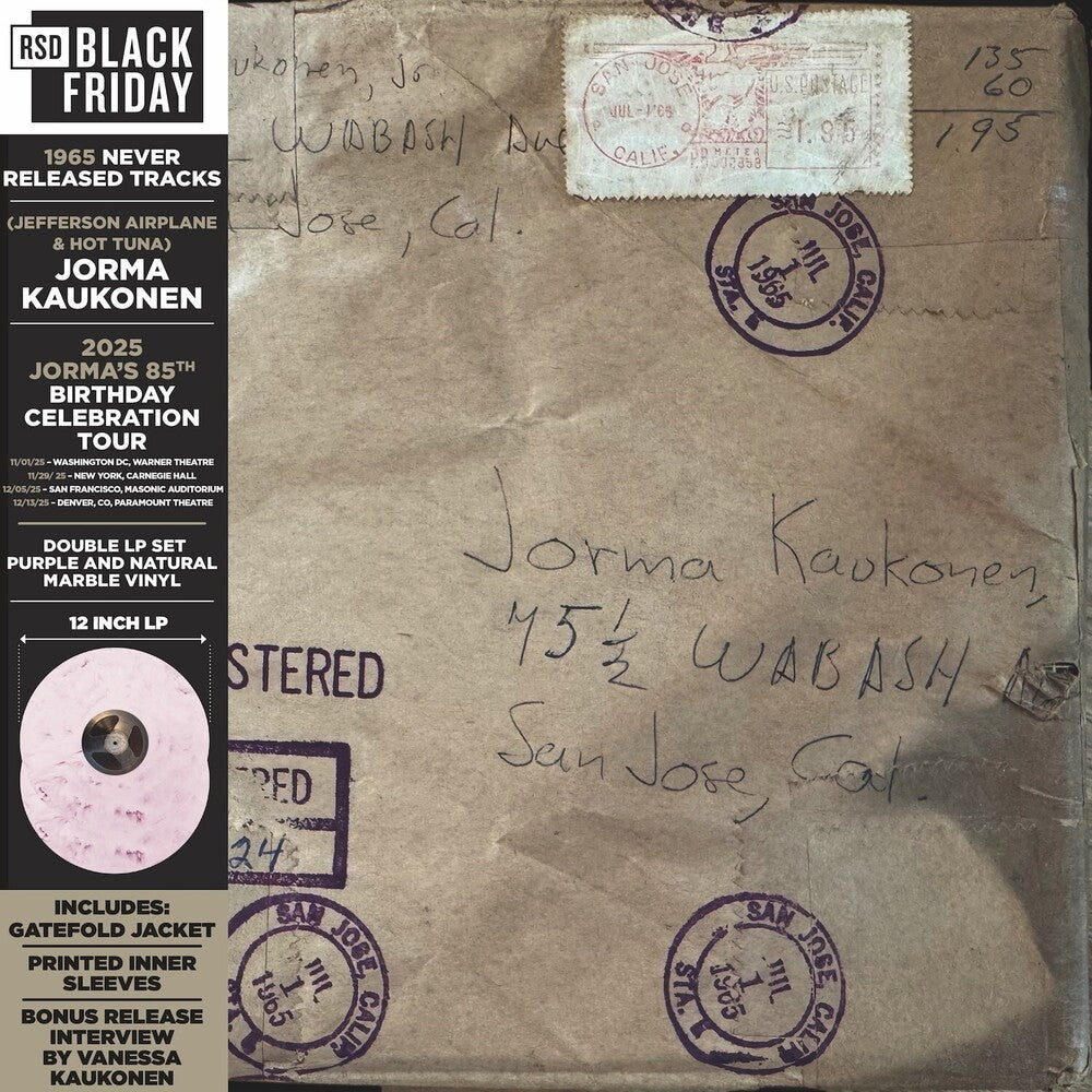Jorma Kaukonen- Wabash Avenue: 1965 Never Released Tracks [RSD Black Friday 2025] { VINYL LP }