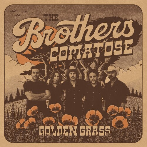 The Brothers Comatose- Golden Grass - Splattered Orange & Blue { VINYL LP }