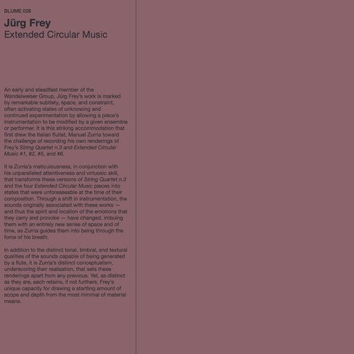 Jurg Frey: Extended Circular Music - Record