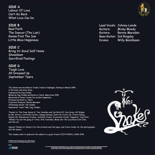 The Snakes- Once Bitten... - Limited Splatter Green Vinyl { VINYL LP }