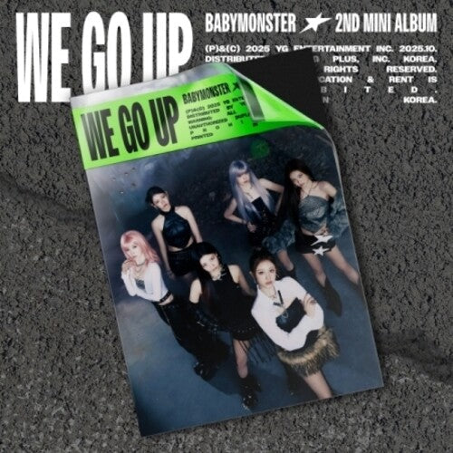 BABYMONSTER: We Go Up - We Version - incl. 72pg Photobook, Folded Poster, 6 Selfie Photocards, Inclusion Envelope, 2 Logo Stickers + Photo Sticker - CD